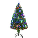 3/4ft Green Fiber Optic Christmas Tree Led Stars | 4ft | Green