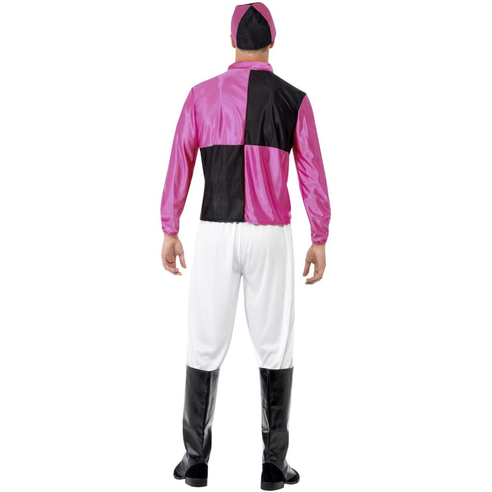 Jockey Costume, Black & Pink | Large
