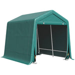 Outdoor Waterproof Garden Storage Shed Tent Zipper Doors | Green