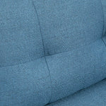 Modern Upholstered Two Seater Sofa For Bedroom | One Size | Blue