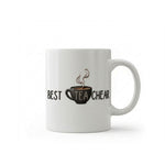 Dyzi Best Teacher Tea Lover Quote Ceramic Mug White