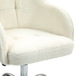 Fluffy Desk Chair For Home Study Bedroom | Cream
