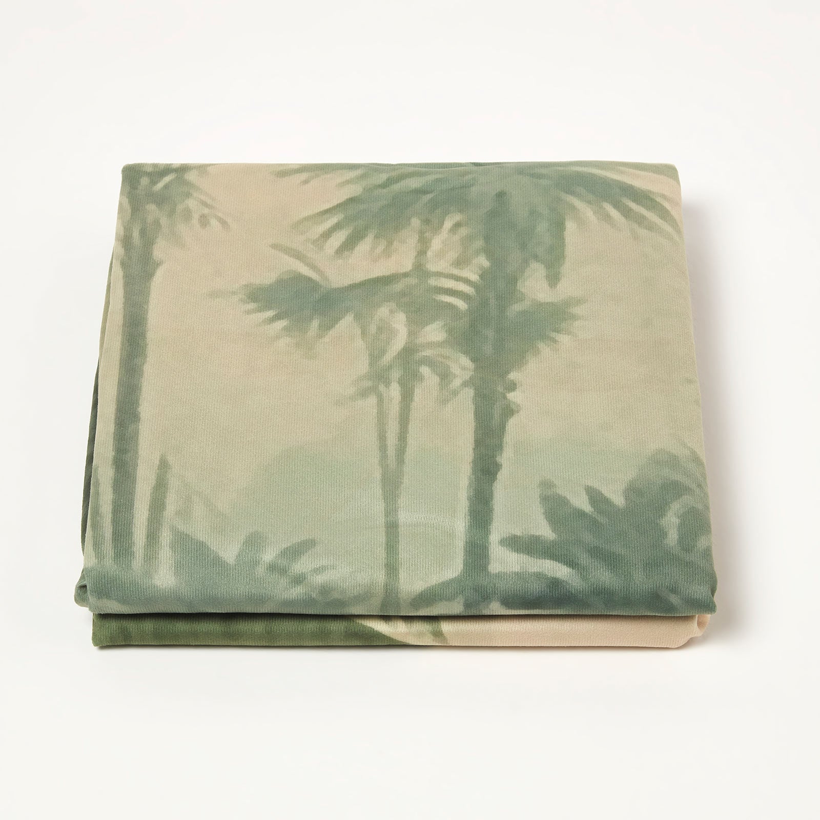 Palm Sepia Throw 130 X 170 Cm Tropical Blanket | 130cm x 170cm | Green