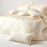 Organic Cotton European Size Pillowcase 400 Tc | 80cm x 80cm | Cream