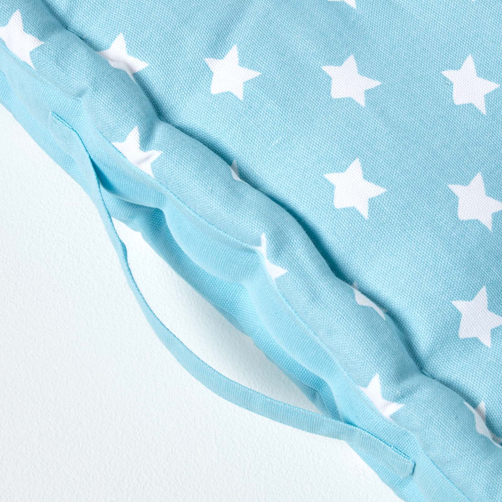 Cotton Stars Floor Cushion | 40cm x 40cm | Blue