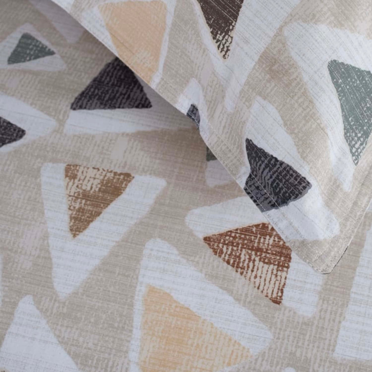 Toca Bermuda Cotton Printed Duvet Cover Set | Double | Natural