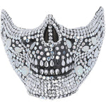 Deluxe Crystal Skull Half Face Mask