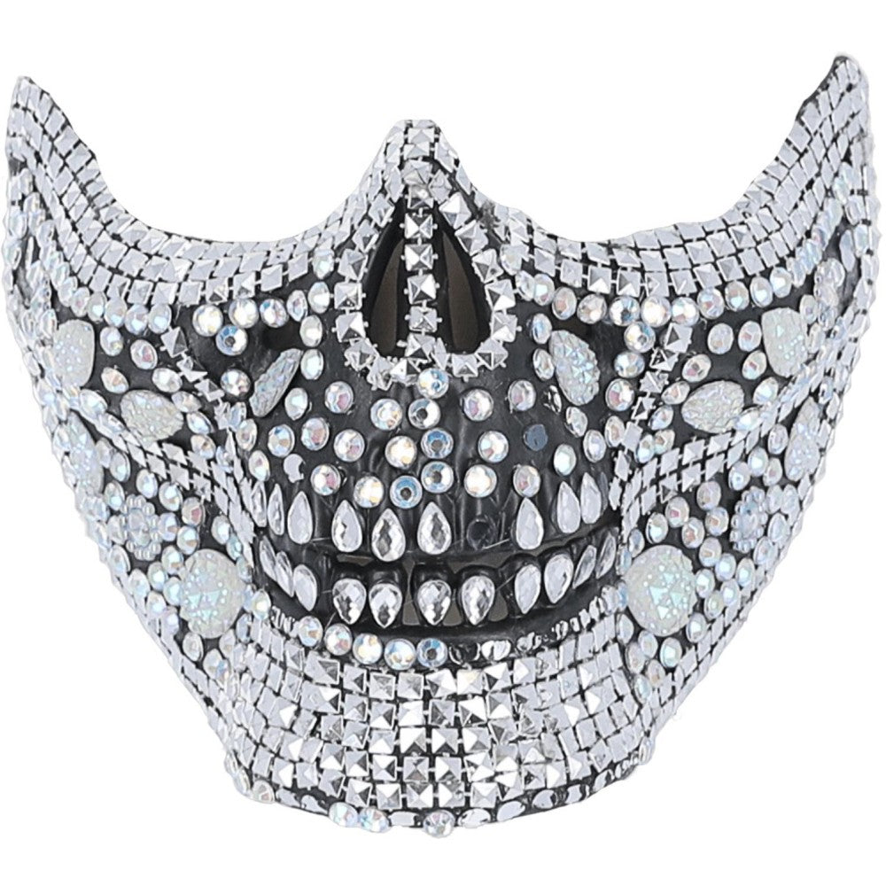 Deluxe Crystal Skull Half Face Mask