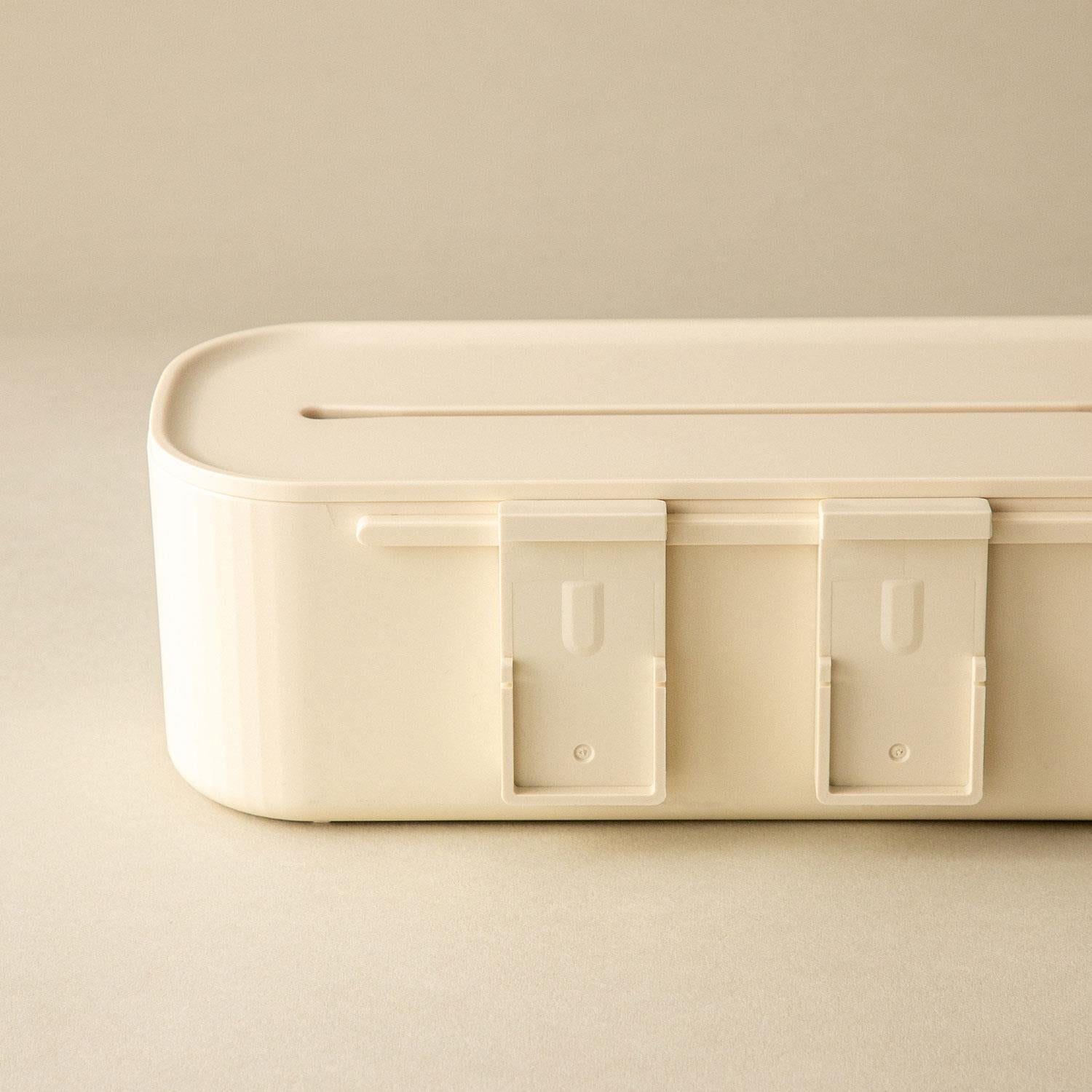 Bathroom Organiser Storage Box Freestanding Alife Collection | Pale Green