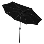 2.7m Led Tilt Parasol | Black