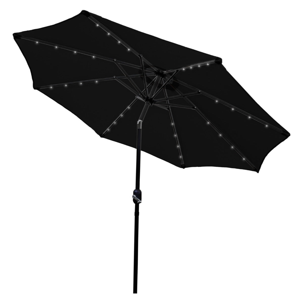 2.7m Led Tilt Parasol | Black
