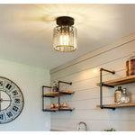 Bath Plus TB+ Modern Semi Flush Glass Ceiling Light