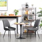 Modern Round Dining Table Leisure Coffee Bistro Table Metal | Natura