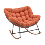 Breeins Rocking Chair with Tufted Cushion & Wood-Effect Runners