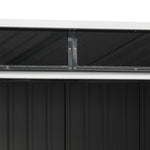 8.5x4ft Garden Metal Storage Shed With Lockable Sliding Doors
