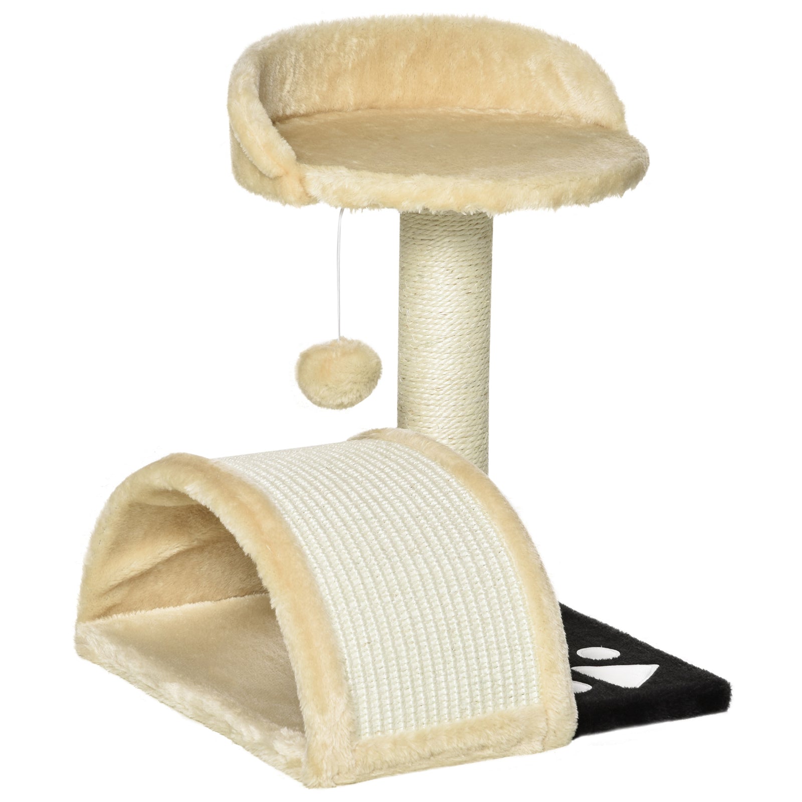 Cat Tree Kitten Scratching Scratcher Cosy Sisal Home Play Rest Activity | Beige