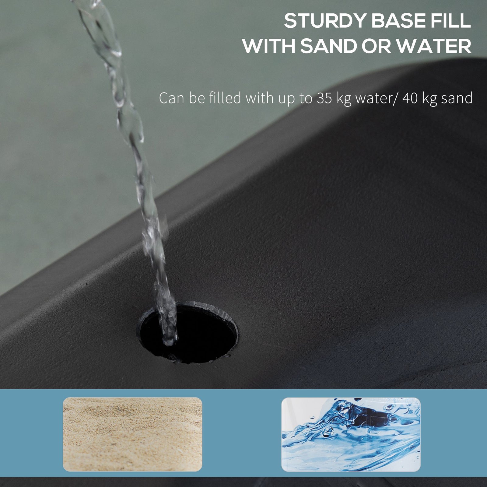 Outdoor Adjustable Basketball Hoop Stand 210-260cm | Red