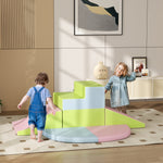 6 Piece Soft Play Equipment For Kids Climb And Crawl | Pink