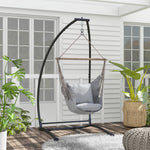 Hammock Stand, C Shape Hanging Heavy Duty Metal Frame