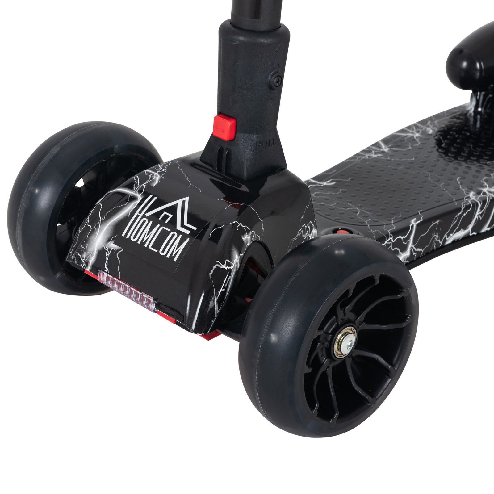 Child 3-wheel Scooter Light Music Water Spray Rechargeable 3-6 Yrs | Black