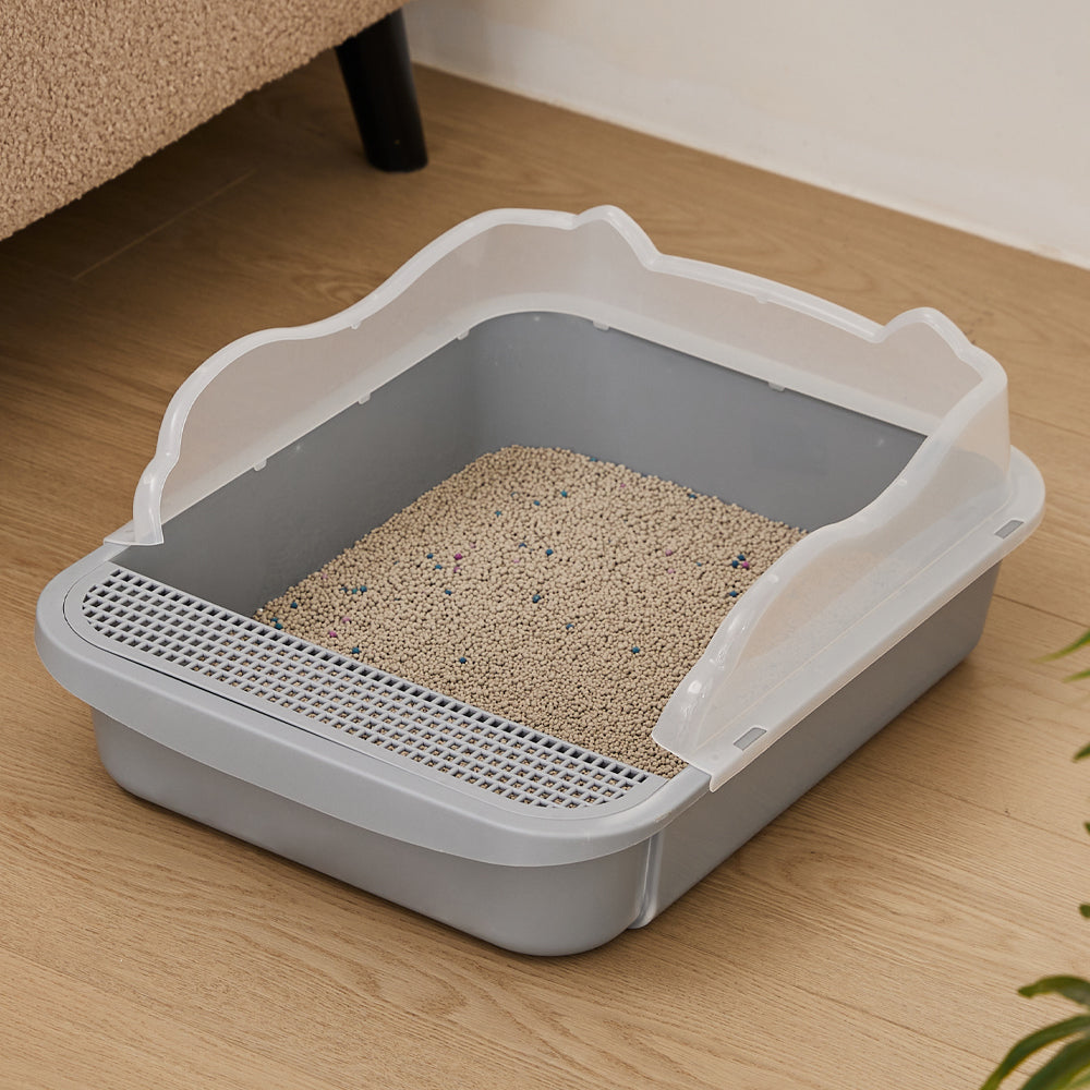 Semi-closed Anti-splash Cat Litter Box Pet Toilet