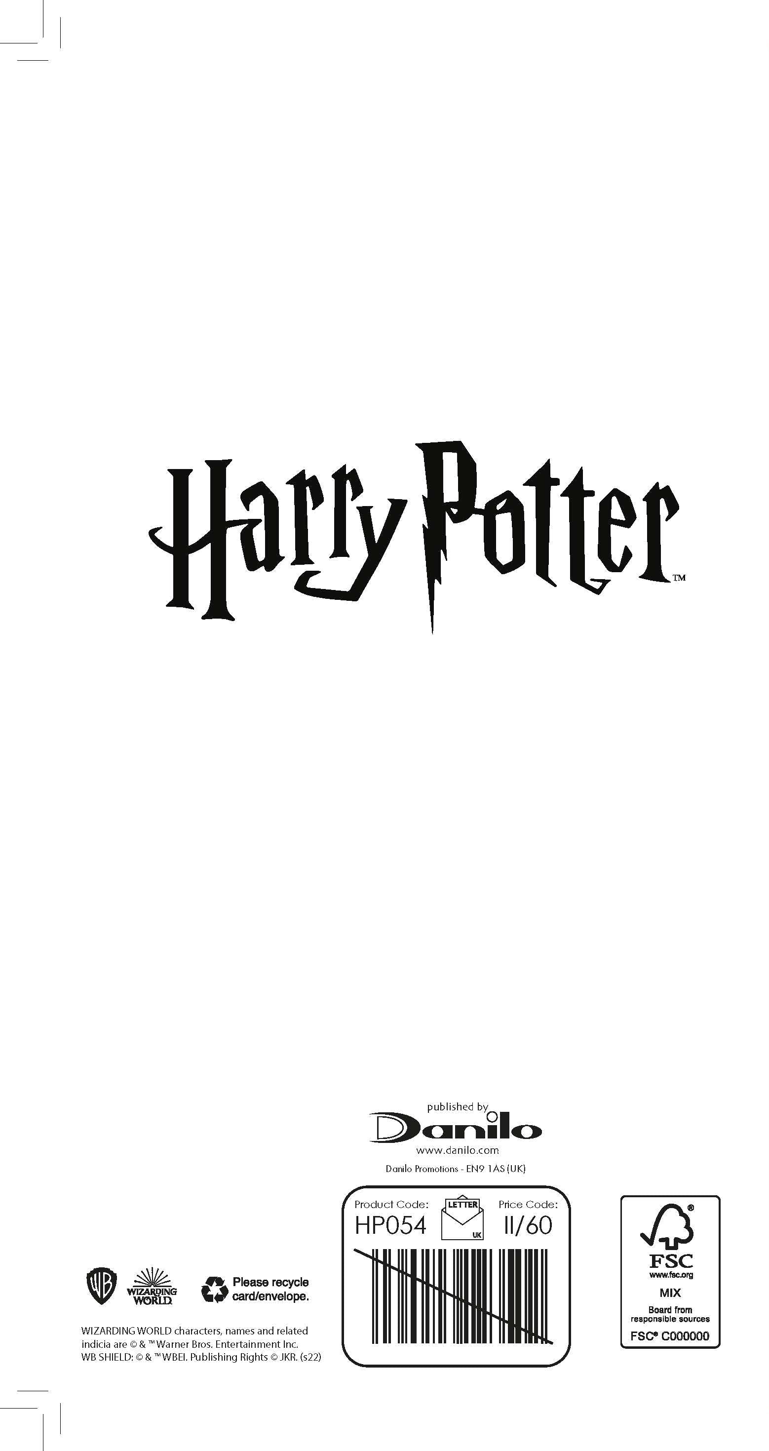 Harry Potter Cartoon Birthday Card Official Product