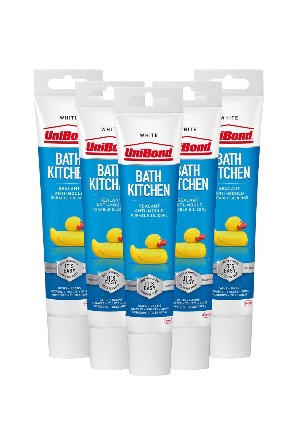 Silicone Sealant Anti-mould & Waterproof For Kitchen & Bathroom | Set of 5