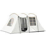 Outsunny 3-4 Man Tunnel Tent, 3000mm Waterproof, Porch