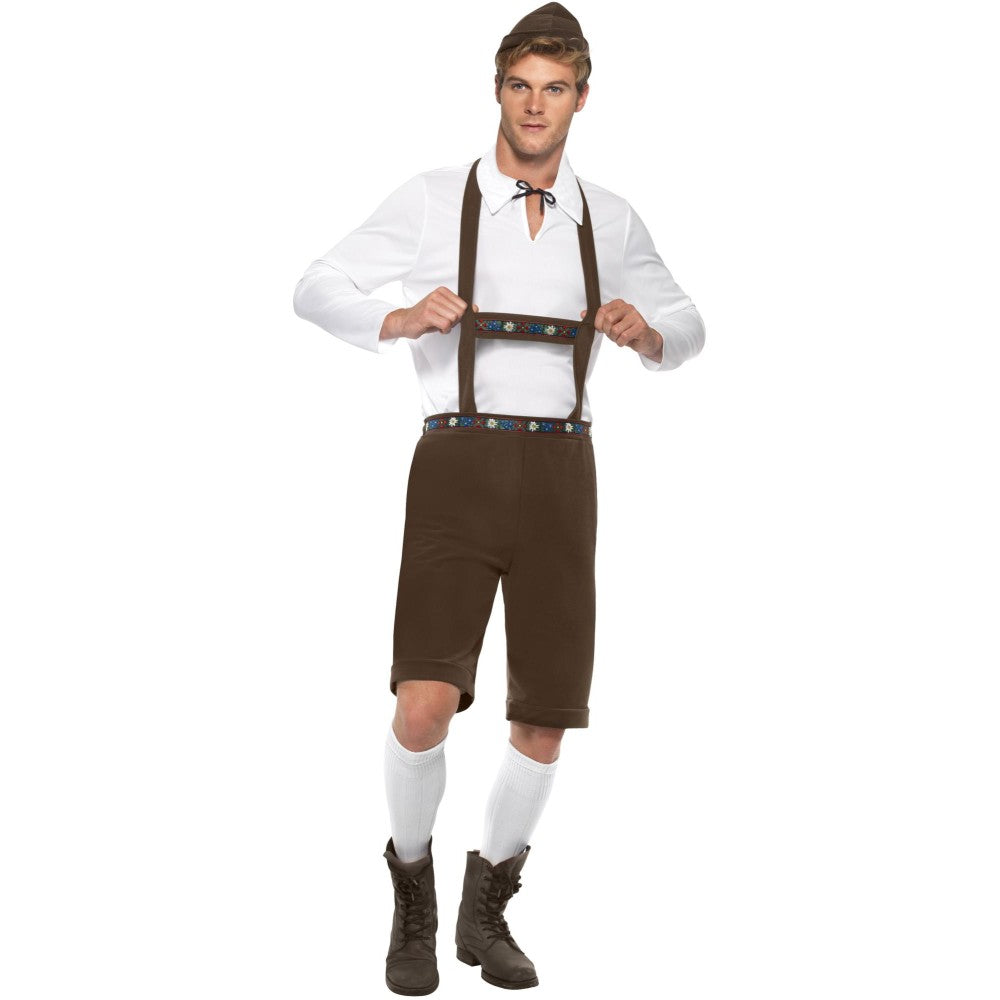 Bavarian Man Costume, Brown | XL