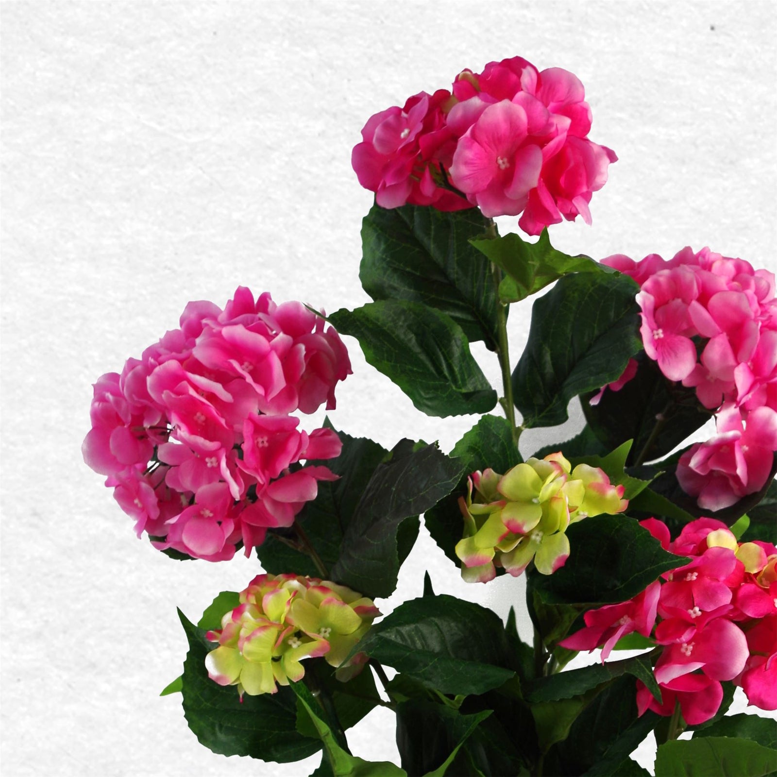Artificial Faux Hydrangea Flowering Plant Pink