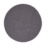 Handmade Woven Braided Rug | 120cm | Grey