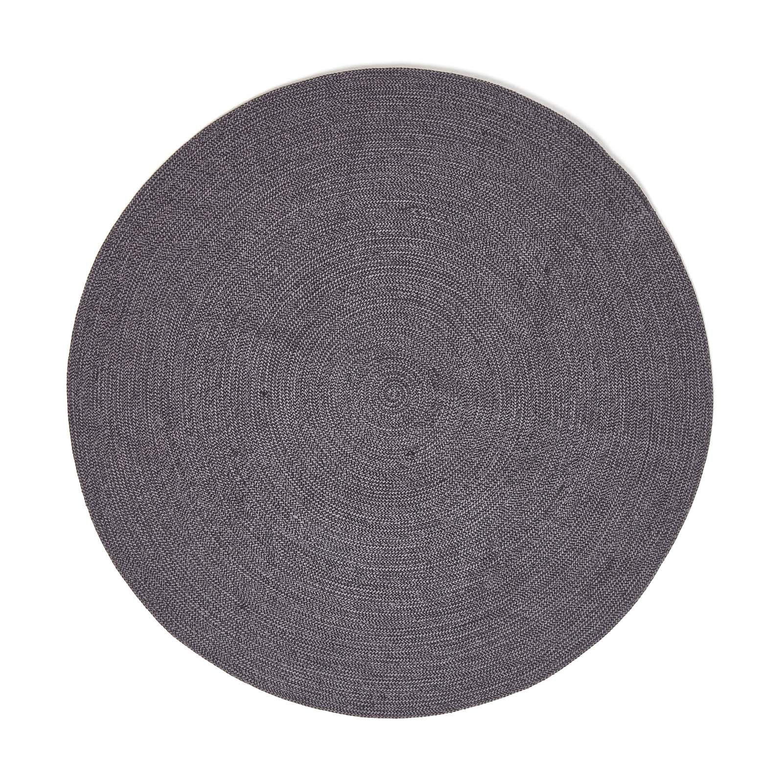 Handmade Woven Braided Rug | 120cm | Grey