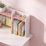 AIYAPLAY Kids Desk And Chair Set W/ Cabinets For Ages 5-12 Years, Pink