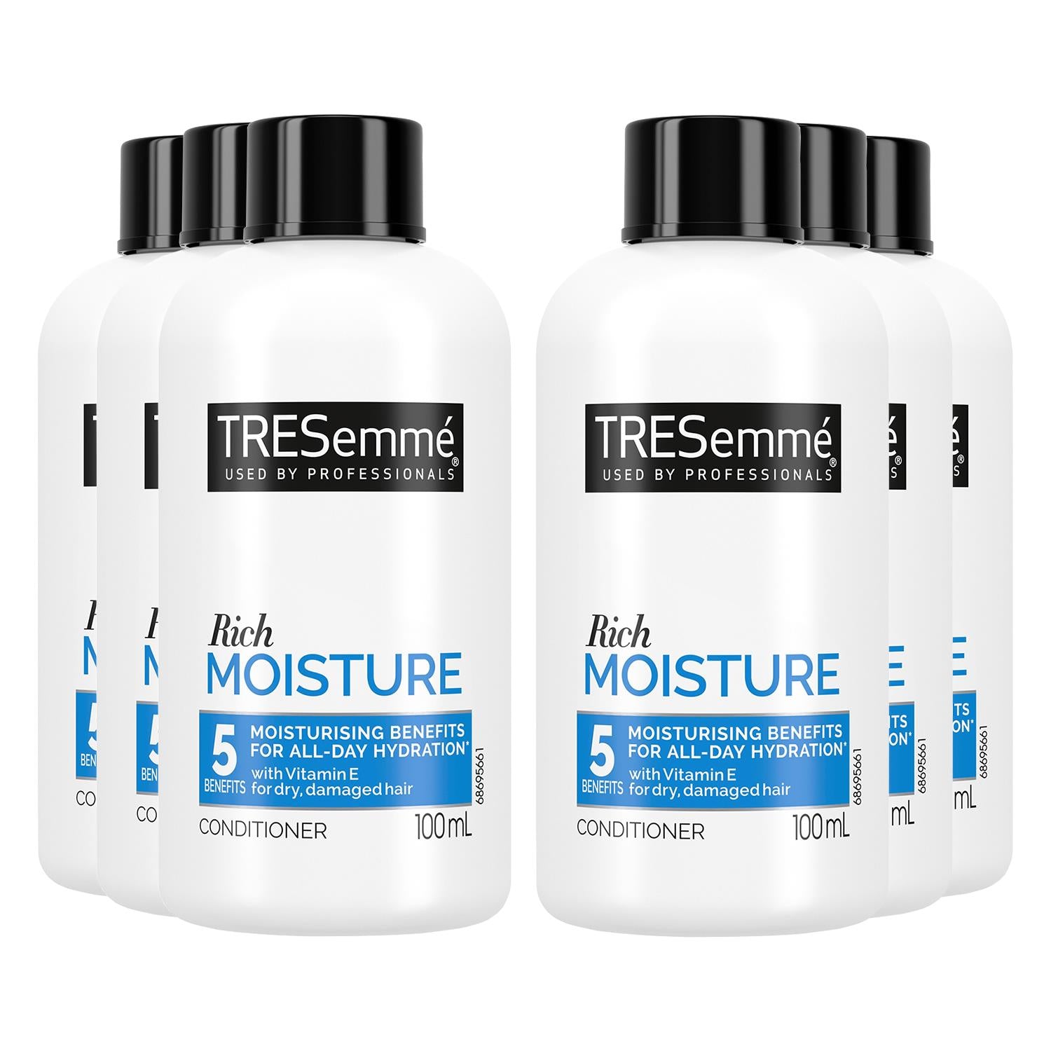 Moisture Rich Conditioner With Vitamin E For Damaged Hair 100ml, 6 Pack