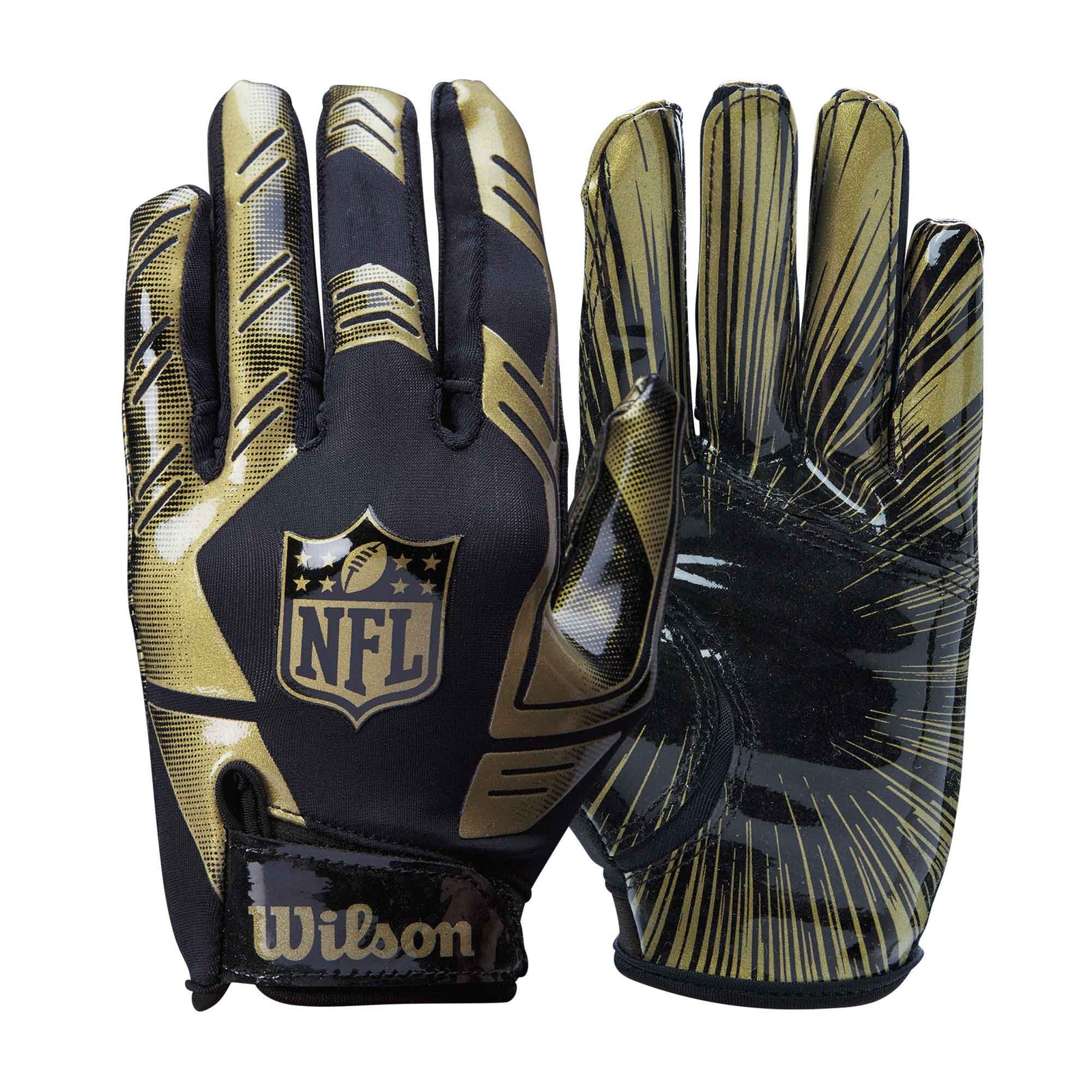 Unisex Adult Nfl Receivers Gloves | One Size | Black