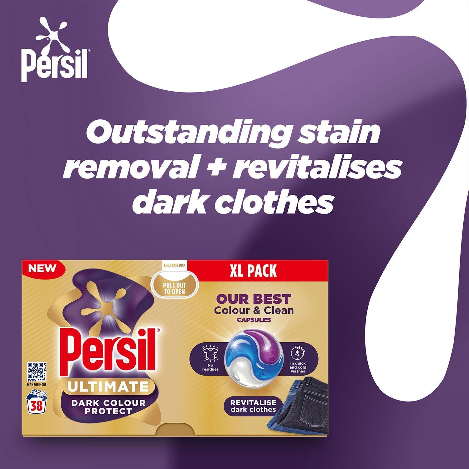 Xl Ultimate Washing Capsules Dark Colour Protect Stain Removal 38w | Set of 2