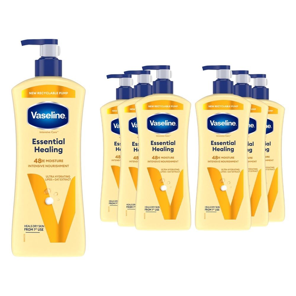 Intensive Care Essential Healing Body Lotion, 600ml For Dry Skin Care | Set of 9
