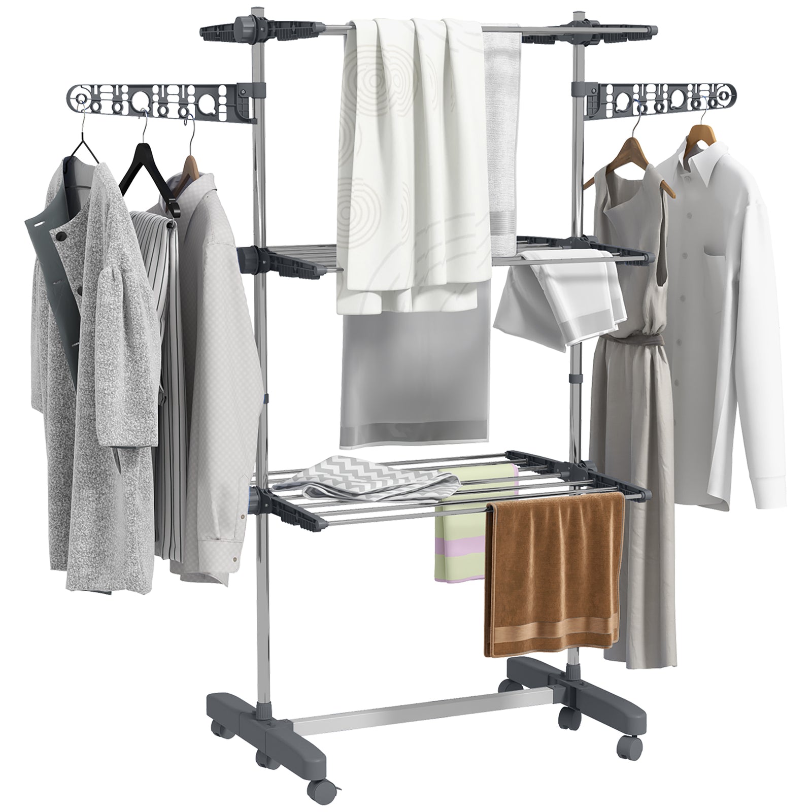 3/4 Tier Clothes Airer Stainless Steel Clothes Drying Rack | Medium