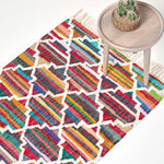 Amsterdam Handwoven Cotton Chindi Kilim Rug | 150cm x 220cm | Multi Colour