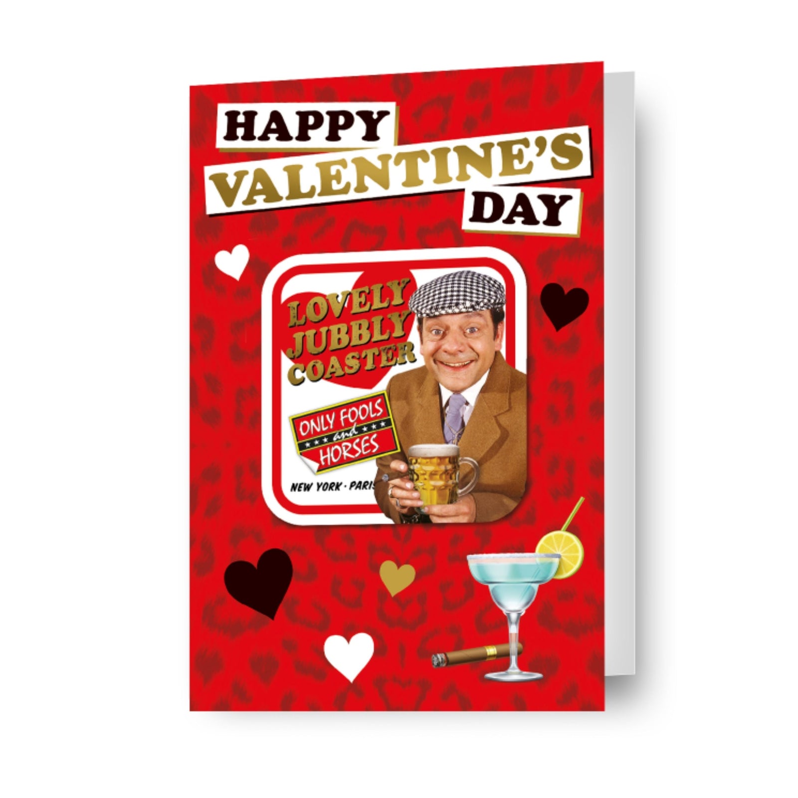 Only Fools And Horses Valentine's Day Card With Detachable Coaster Official Product