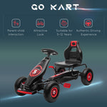 Pedal Kart W/adjustable Seat, Rubber Wheels | Red