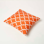 Orange Geometric Outdoor Cushion 45 X 45 Cm, Set Of 2 | 45cm x 45cm | Orange