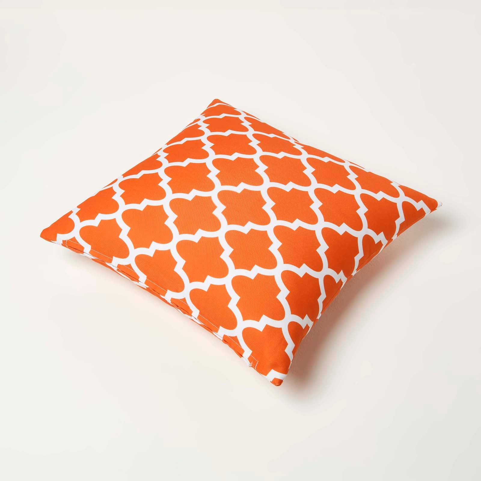 Orange Geometric Outdoor Cushion 45 X 45 Cm, Set Of 2 | 45cm x 45cm | Orange