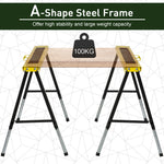 Foldable Saw Horse, Steel Frame, Anti Slip