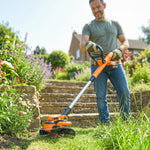 Outsunny Cordless Strimmer With 2 X 4.0ah Lithium Batteries & Charger