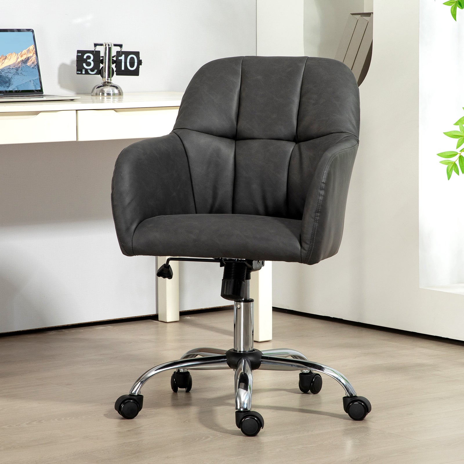 Pu Leather Swivel Office Chair