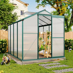 Aluminium Hobby Greenhouse With Base And Openable Window | Large | Clear