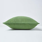 Cotton Rajput Ribbed Cushion Cover | 45cm x 45cm | Dark Olive