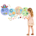 AIYAPLAY Caterpillar Busy Board, Sensory Wall Toy For Toddlers 3+