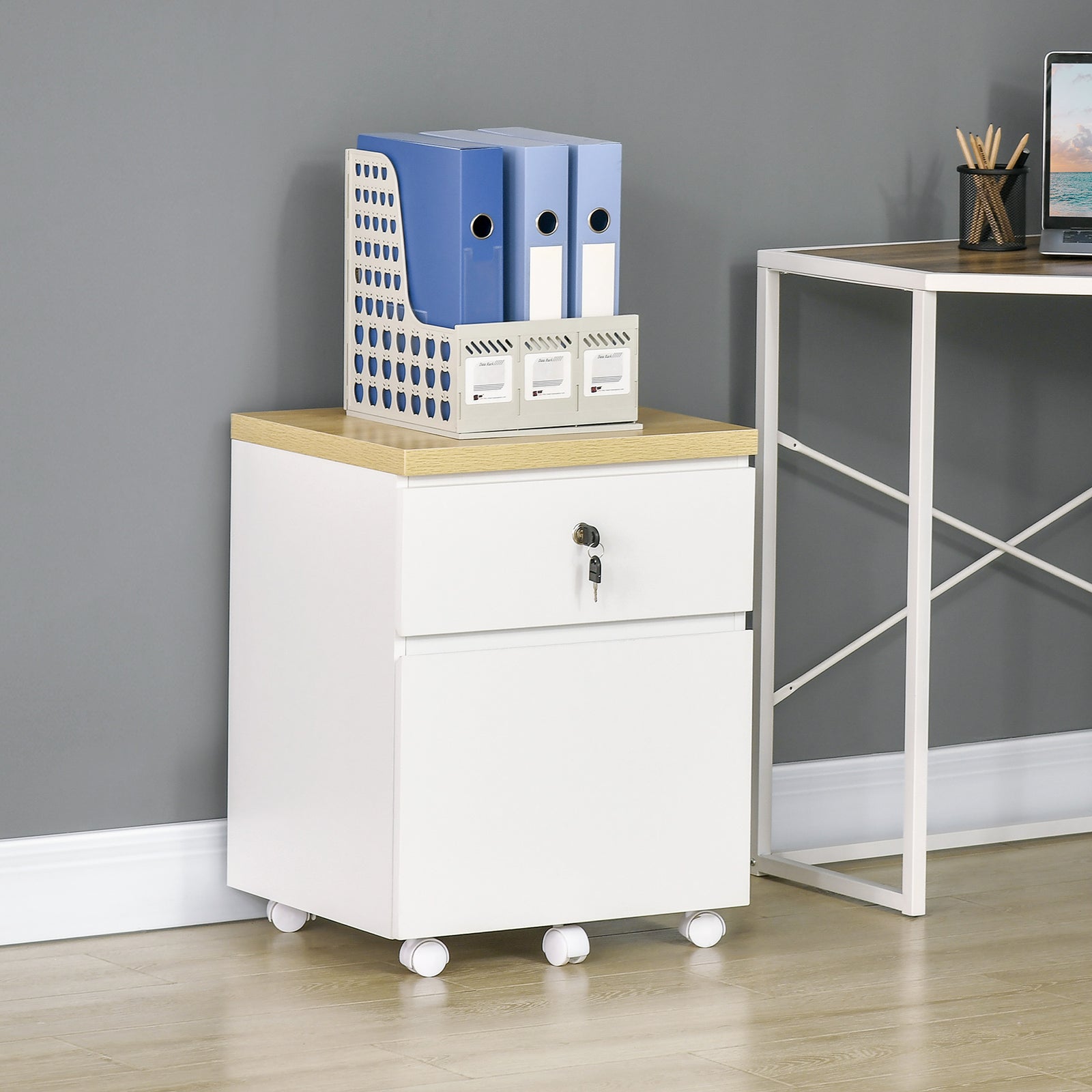 Mobile Filing Cabinet Lockable File Cabinet Legal Size